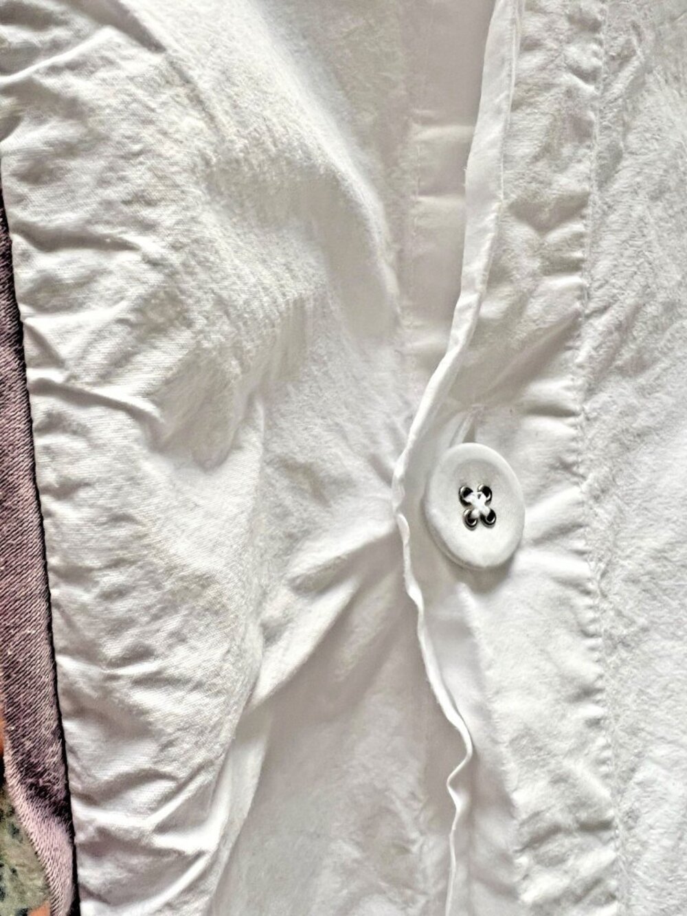 SERENA & LILY KING Size DUVET Cover 100% Cotton White Gray Band Buttons Portugal - Picture 5 of 11